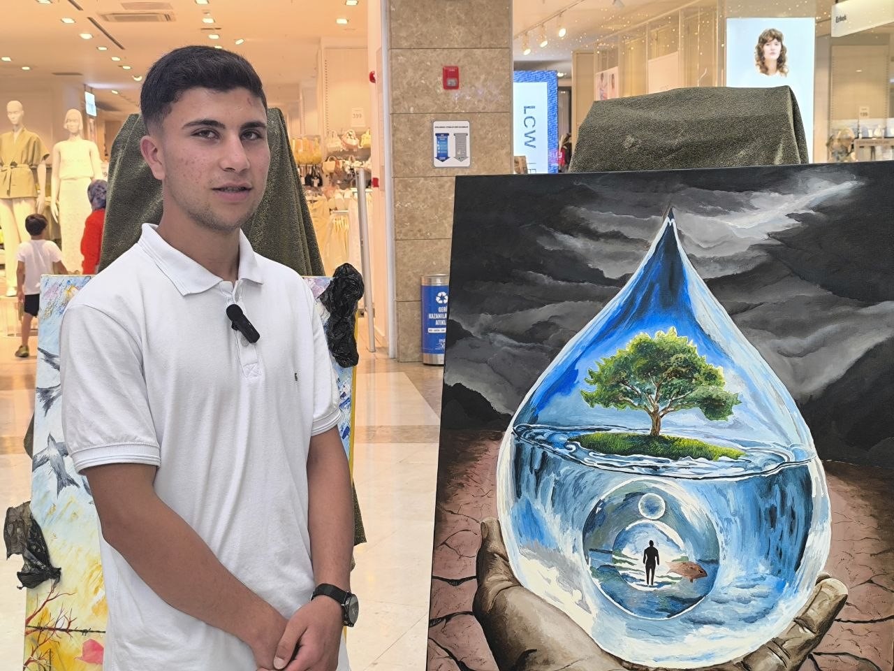 &Ccedil;evre Haftası&rsquo;nda &ouml;ğrencilerden "Eko-Denge" sergisi