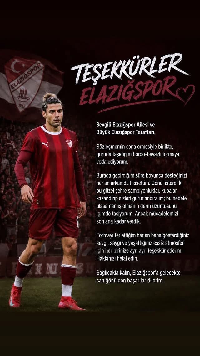 Fuat Bavuk, Elazığspor&rsquo;a veda etti