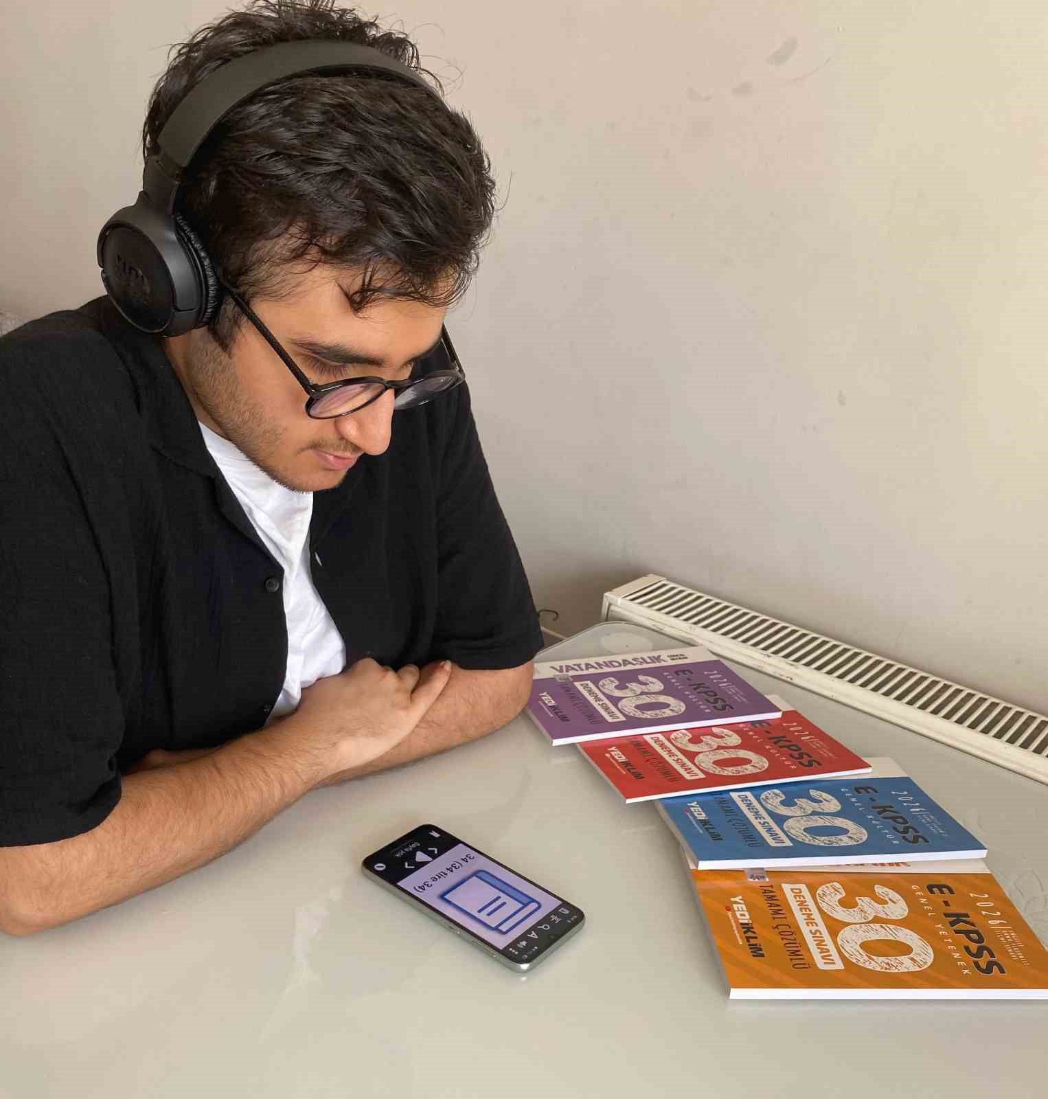 G&ouml;rme engelli aday T&uuml;rkiye 6&rsquo;ncısı oldu
