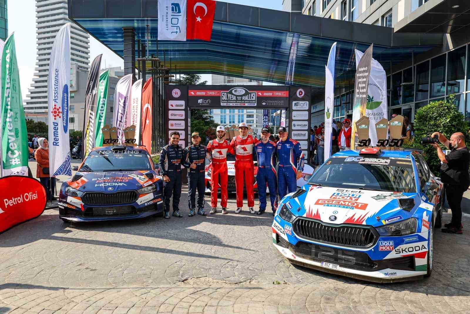Osmangazi&rsquo;de 50. Yeşil Bursa Rallisi nefes kesti
