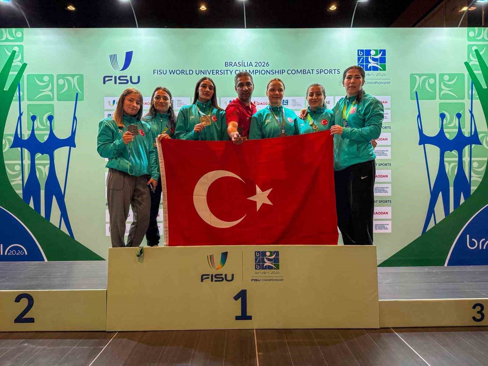 FISU D&uuml;nya &Uuml;niversiteler G&uuml;reş Şampiyonası&rsquo;nda kadın millilerden 3 altın, 1 g&uuml;m&uuml;ş madalya