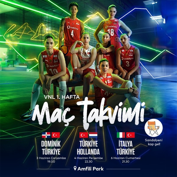 T&uuml;rkiye Kadın Voleybol Takımı&rsquo;nın ma&ccedil;ları Ataşehir&rsquo;de dev ekranda yayınlanacak