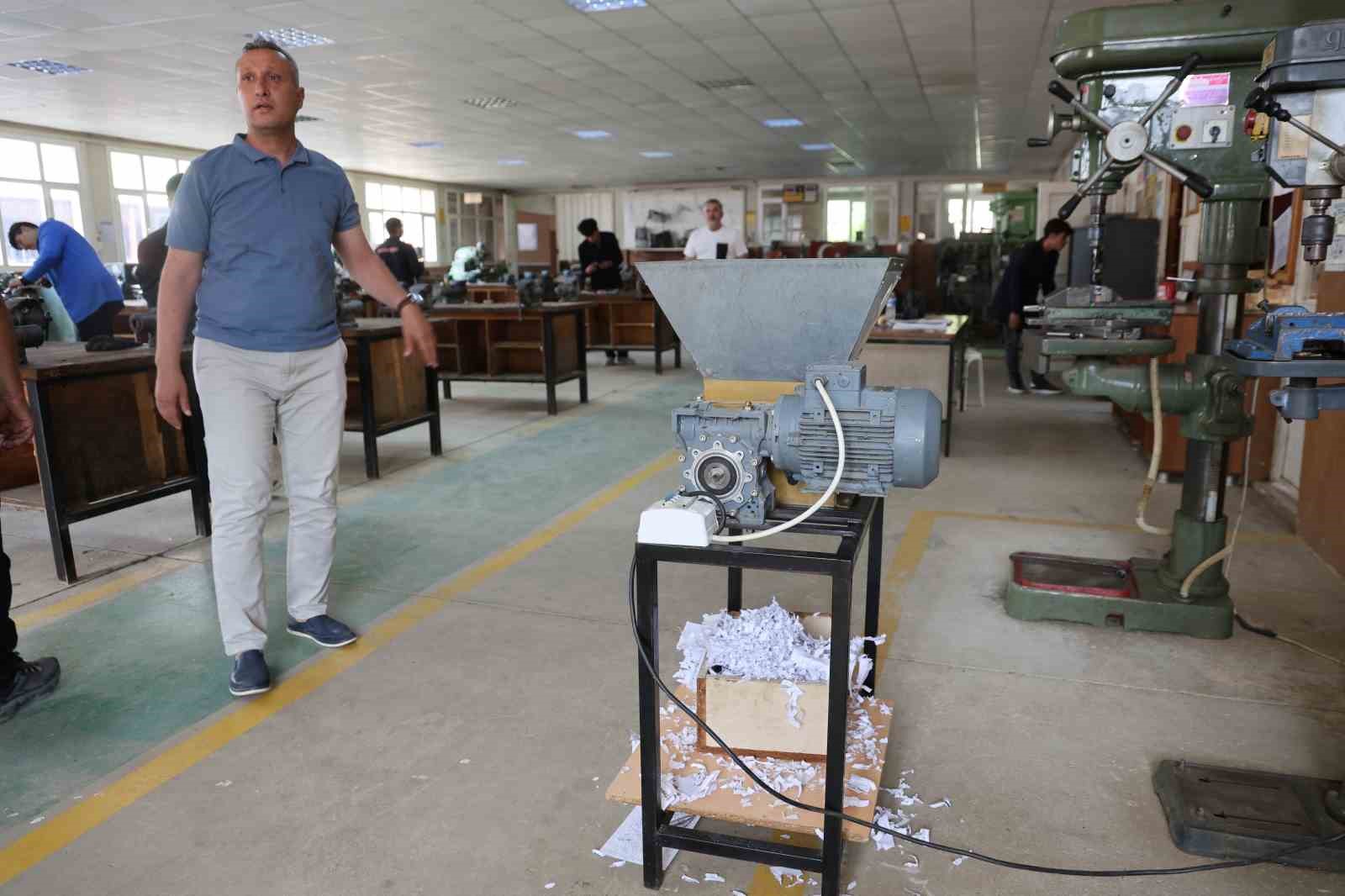 Meslek lisesi &ouml;ğrencilerinden sıfır atık hamlesi