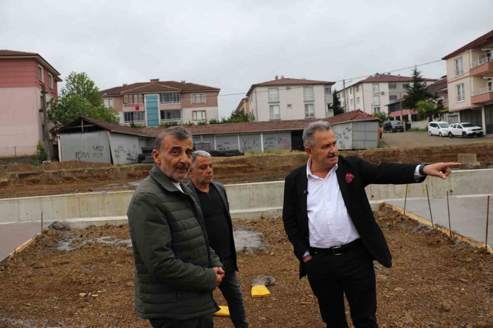 Başkan Koloğlu dere ıslah &ccedil;alışmaları yerinde incelendi