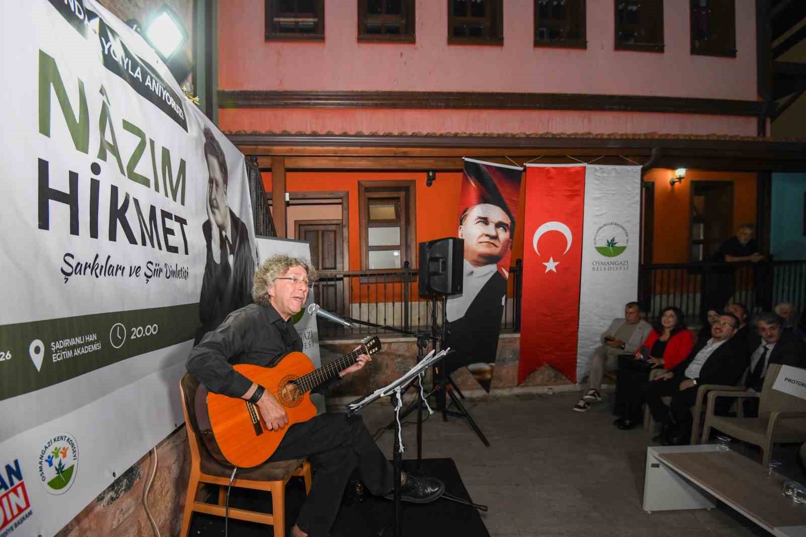 Nazım Hikmet&rsquo;in dizeleri Şadırvanlı Han&rsquo;da yankılandı