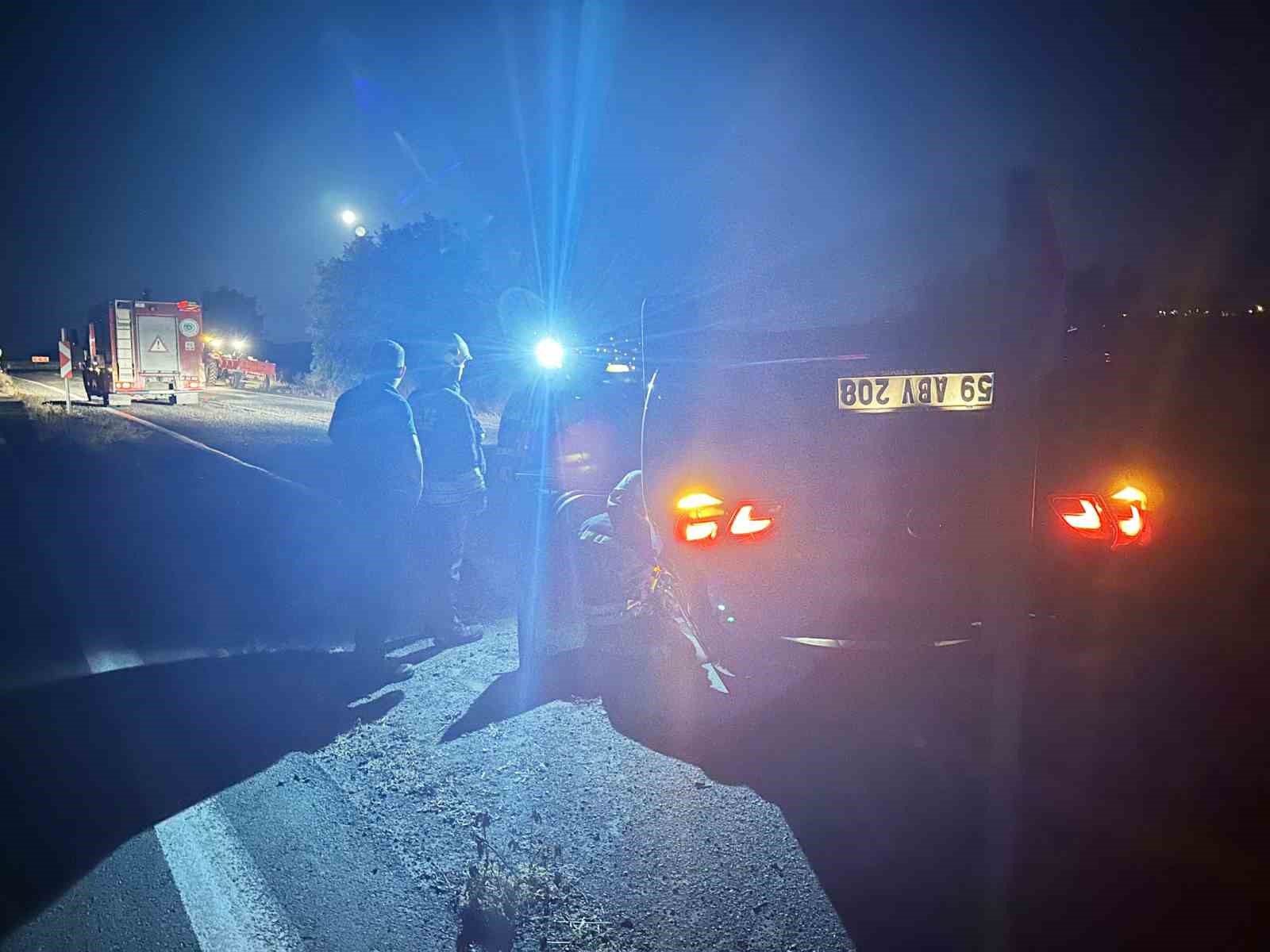 R&ouml;morka &ccedil;arpan otomobil takla attı: 1 yaralı