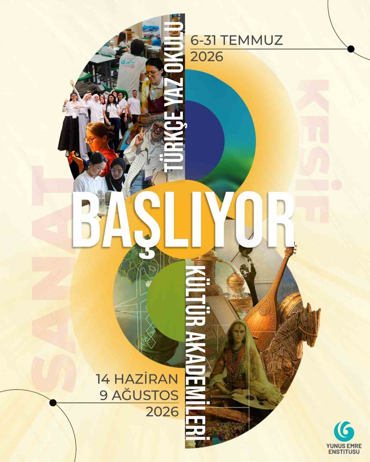 Yunus Emre Enstit&uuml;s&uuml; K&uuml;lt&uuml;r Akademileri, T&uuml;rk&ccedil;e ve T&uuml;rkoloji Yaz Okulları başlıyor