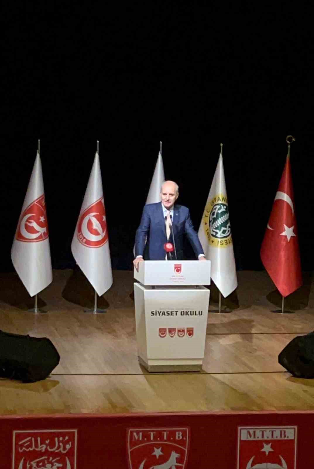 TBMM Başkanı Kurtulmuş: "Ter&ouml;rs&uuml;z T&uuml;rkiye ile birlikte ter&ouml;rs&uuml;z bir b&ouml;lgeyi hep birlikte kuracağız"