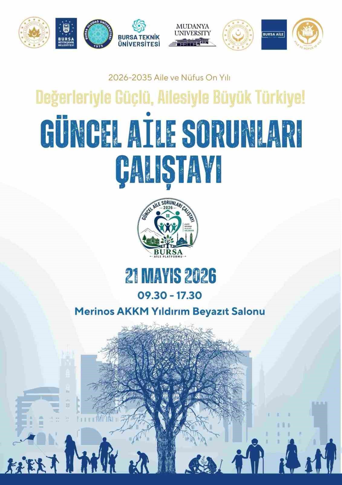 Bursa&rsquo;da &rsquo;G&uuml;ncel Aile Sorunları &Ccedil;alıştayı&rsquo; d&uuml;zenlenecek
