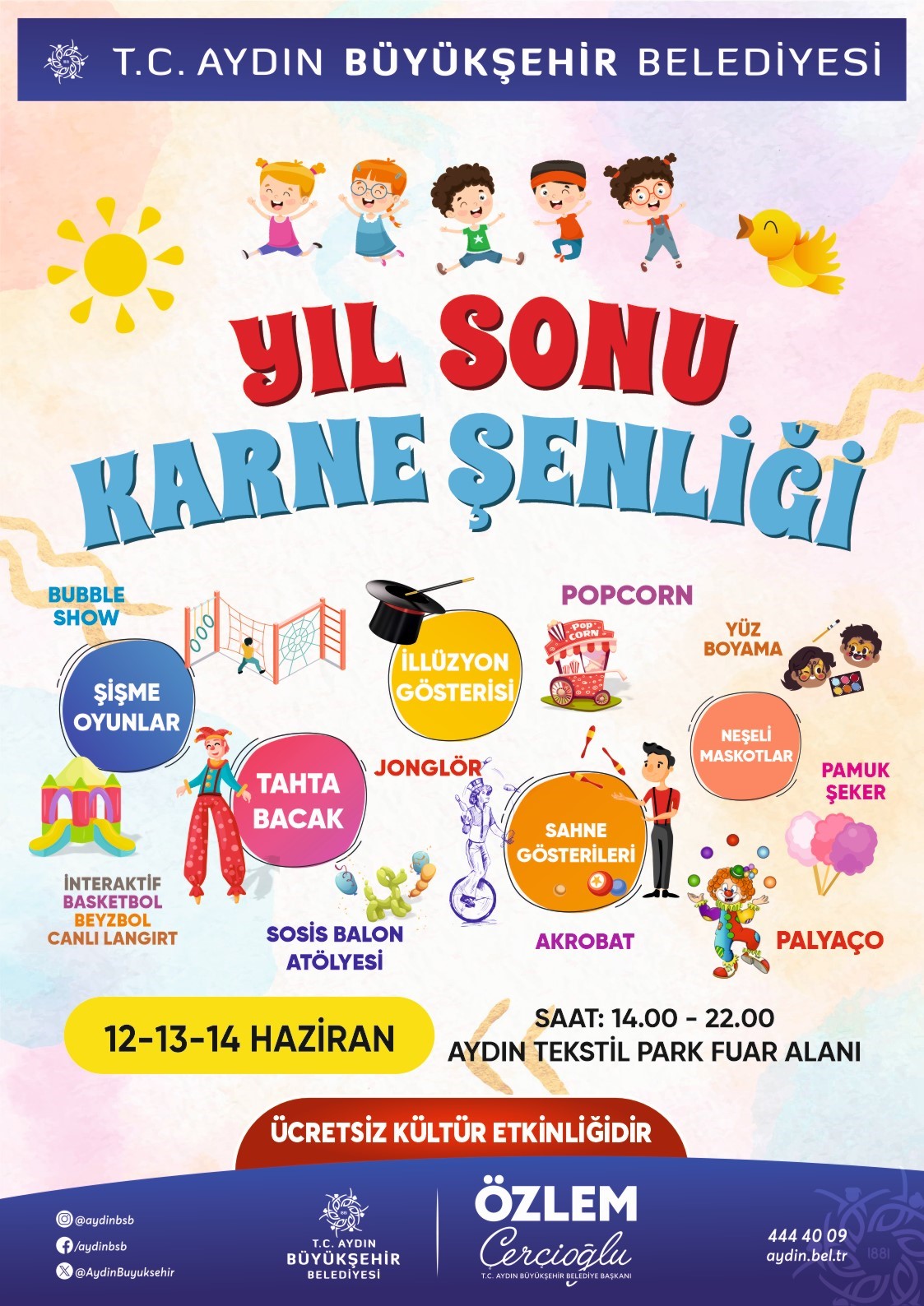 Aydın’da yıl sonu karne şenliği başlıyor