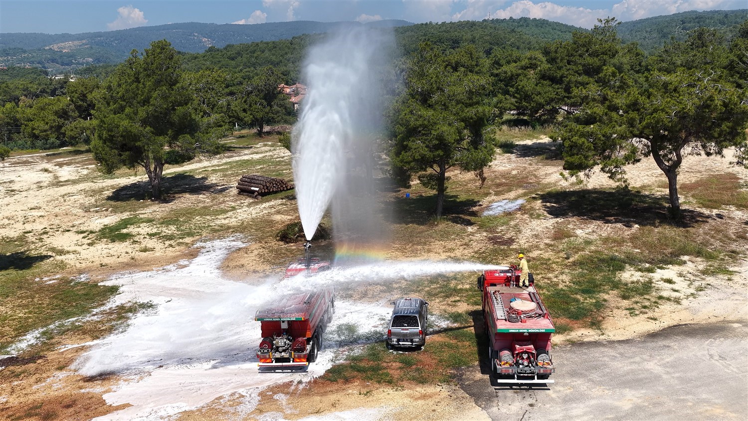 Mersin&rsquo;de orman yangınlarına karşı tatbikat yapıldı