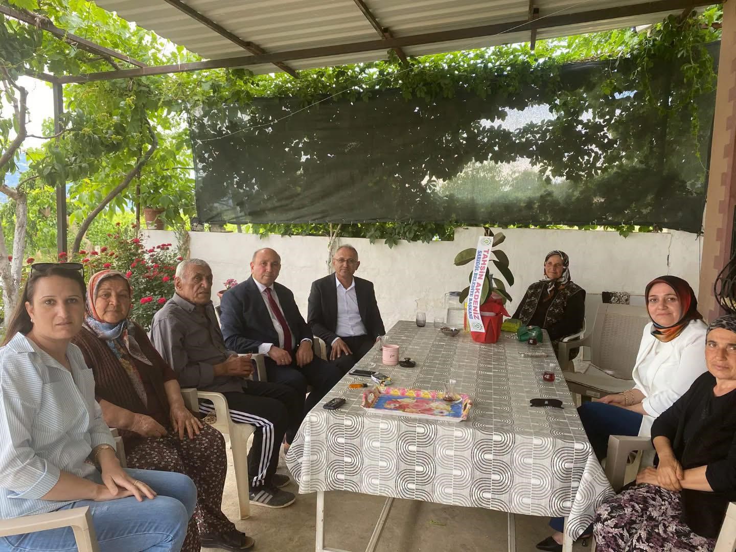 Başkan Akdeniz&rsquo;den şehit ailelerine bayram ziyareti