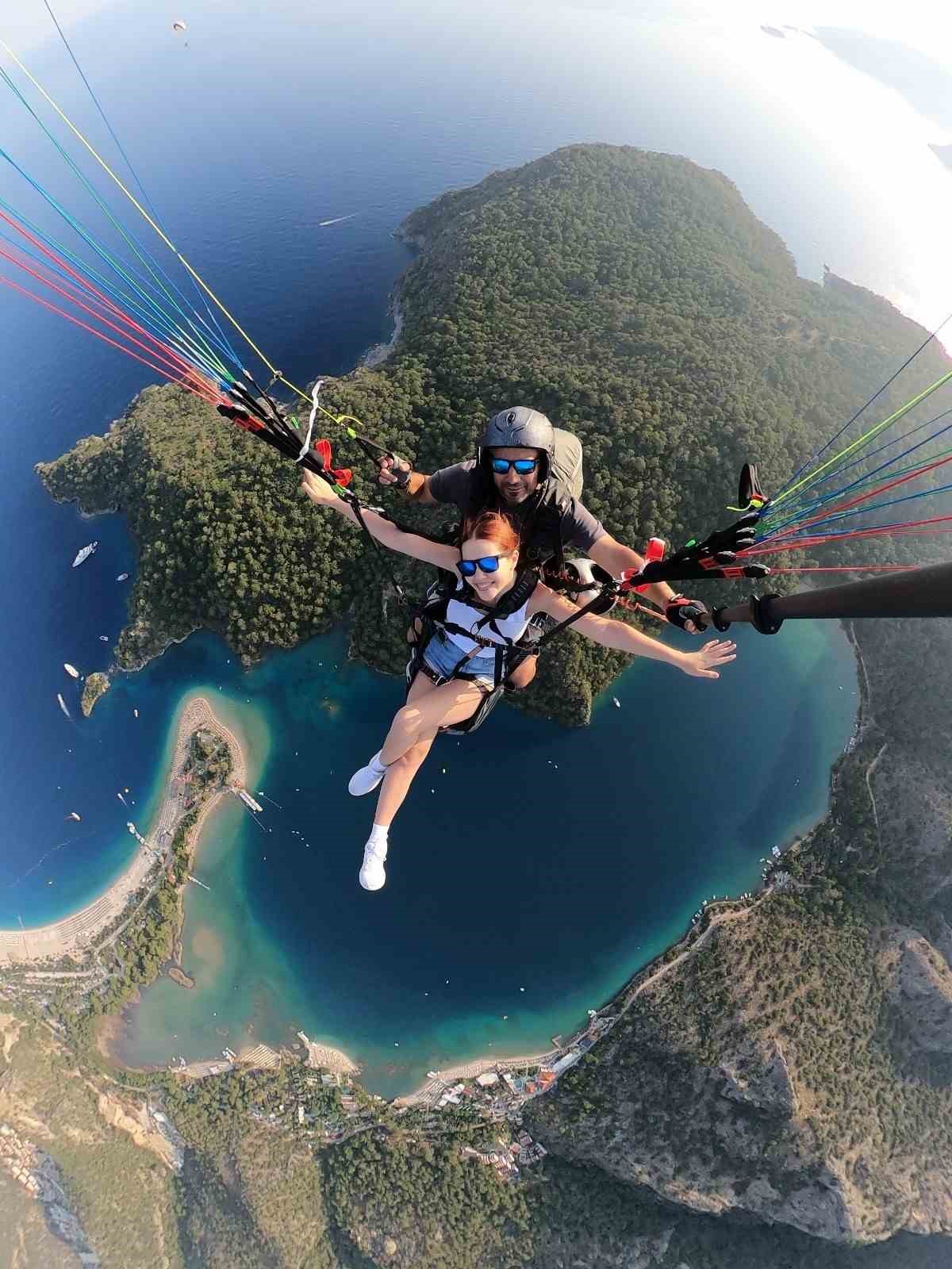 Fethiye&rsquo;de 7 g&uuml;nde 8 bin 435 kişi yama&ccedil; paraş&uuml;t&uuml; yaptı