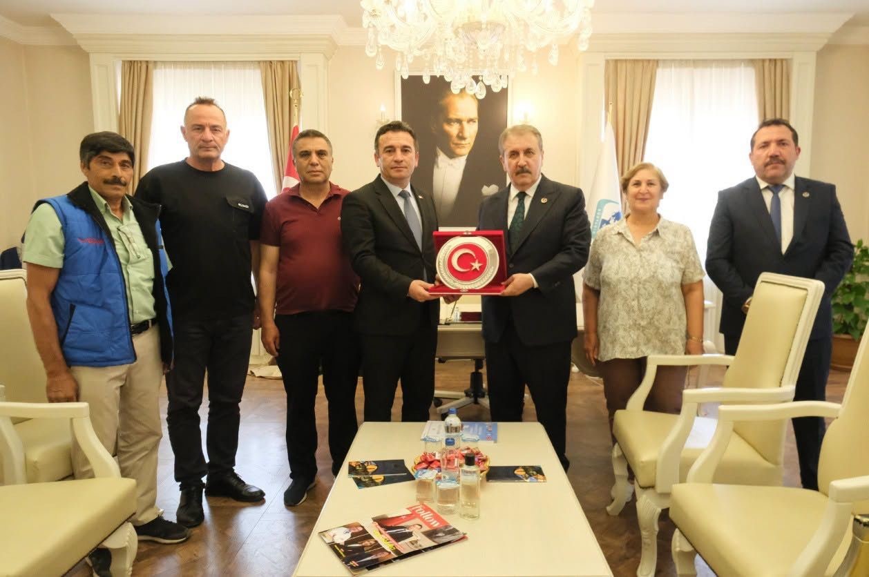 BBP Genel Başkanı Mustafa Destici&rsquo;den Başkan D&ouml;kmeci&rsquo;ye ziyaret