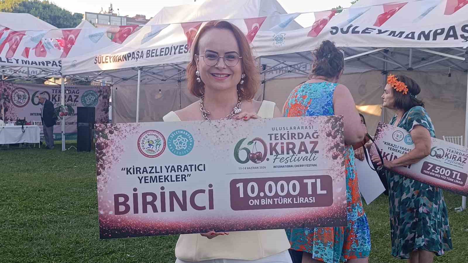 Tekirdağ Kiraz Festivali&rsquo;nde kirazlı lezzetler kıyasıya yarıştı