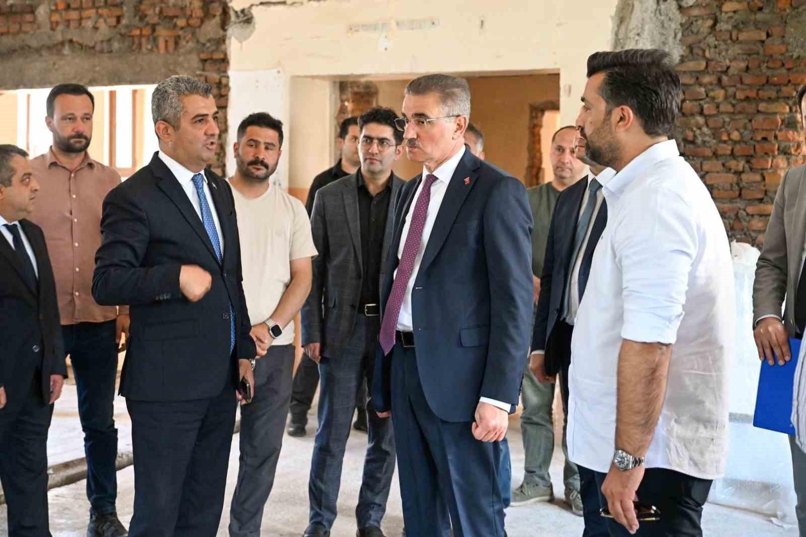 Gastronomi Lisesi inşaat &ccedil;alışmalarına inceleme