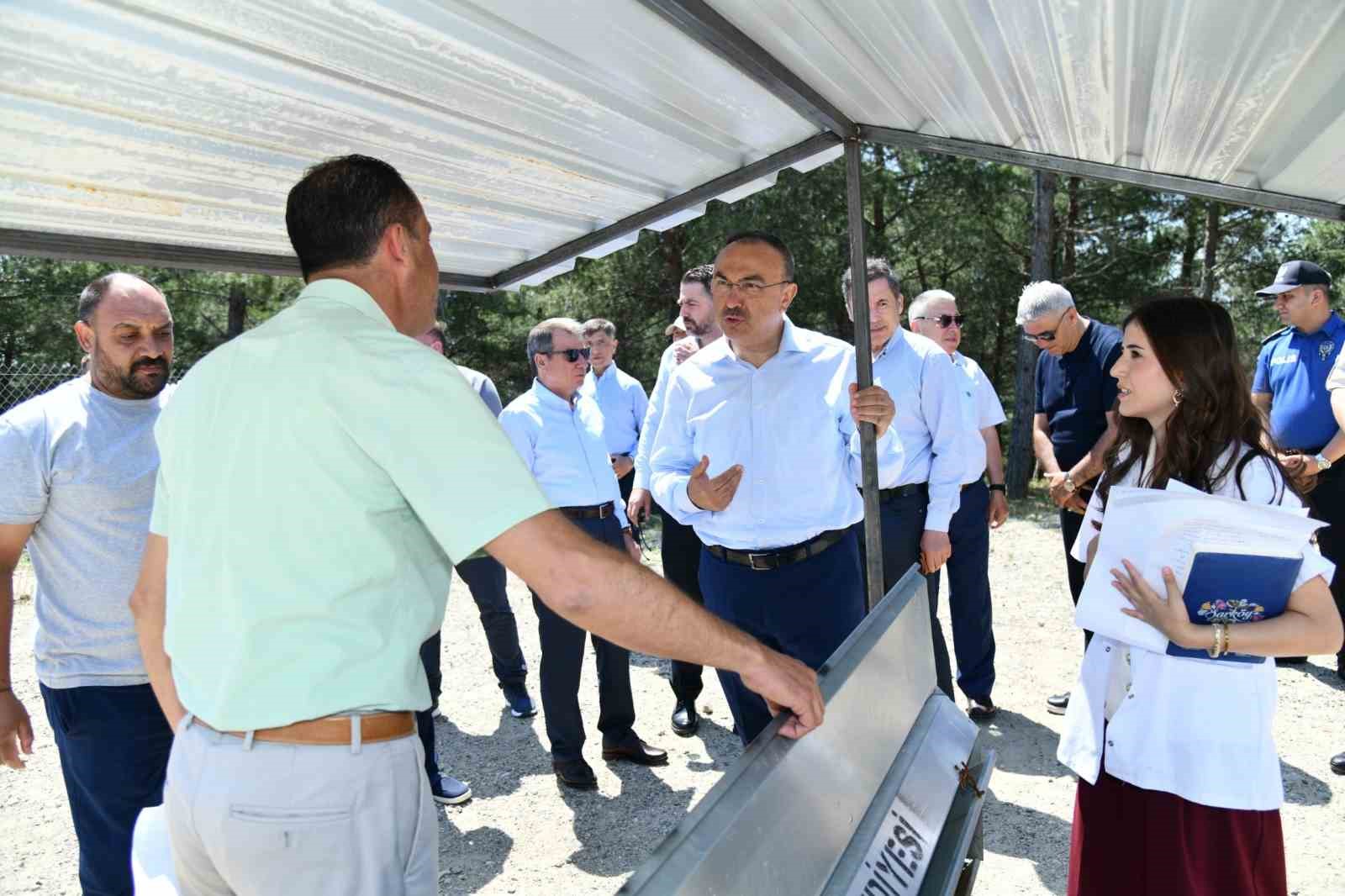 Tekirdağ Valisi Soyt&uuml;rk, Şark&ouml;y&rsquo;deki sahipsiz hayvan doğal yaşam alanını inceledi
