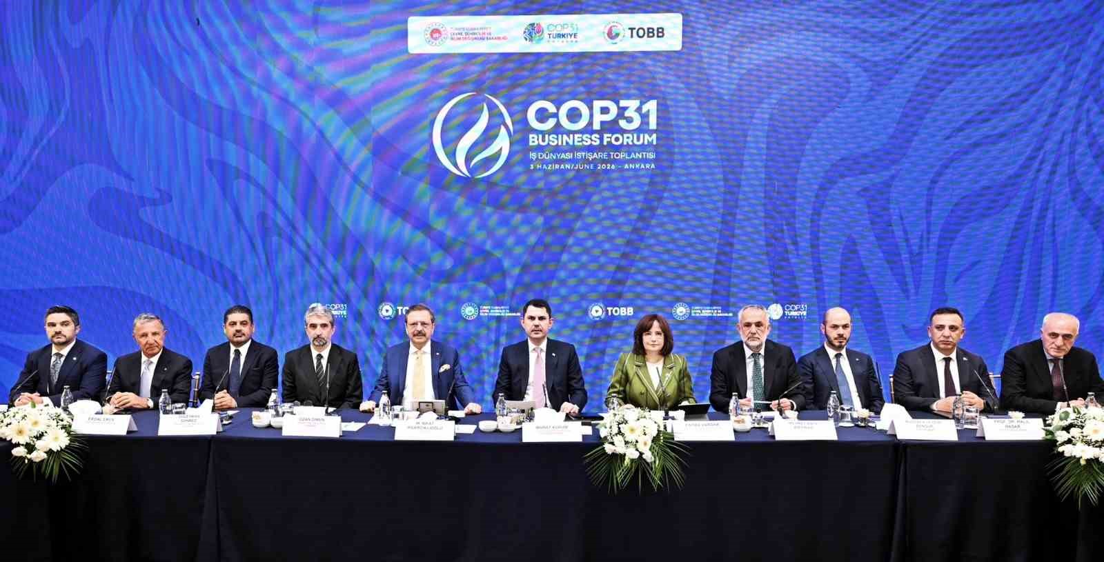 Başkan &Uuml;lken &rsquo;COP31 Business Forum İş D&uuml;nyası İstişare Toplantısı&rsquo;na katıldı