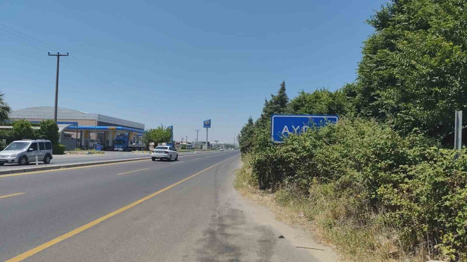 Karayolu &uuml;zerindeki Aydın tabelası &ccedil;alılar arasında kaldı