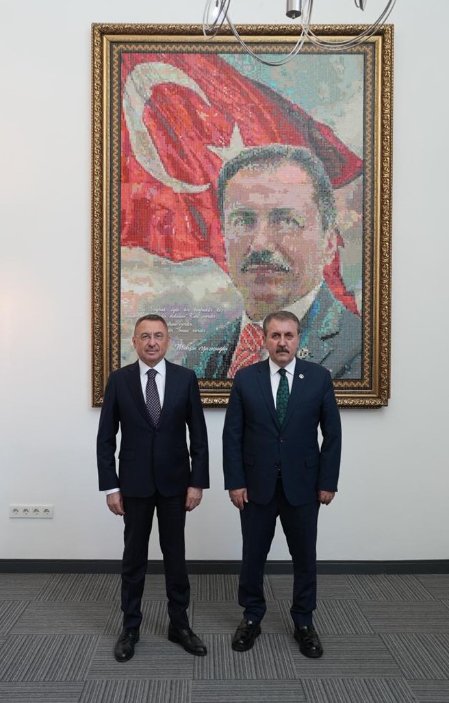 Fuat Oktay&rsquo;dan BBP Genel Başkanı Destici&rsquo;ye anlamlı ziyaret