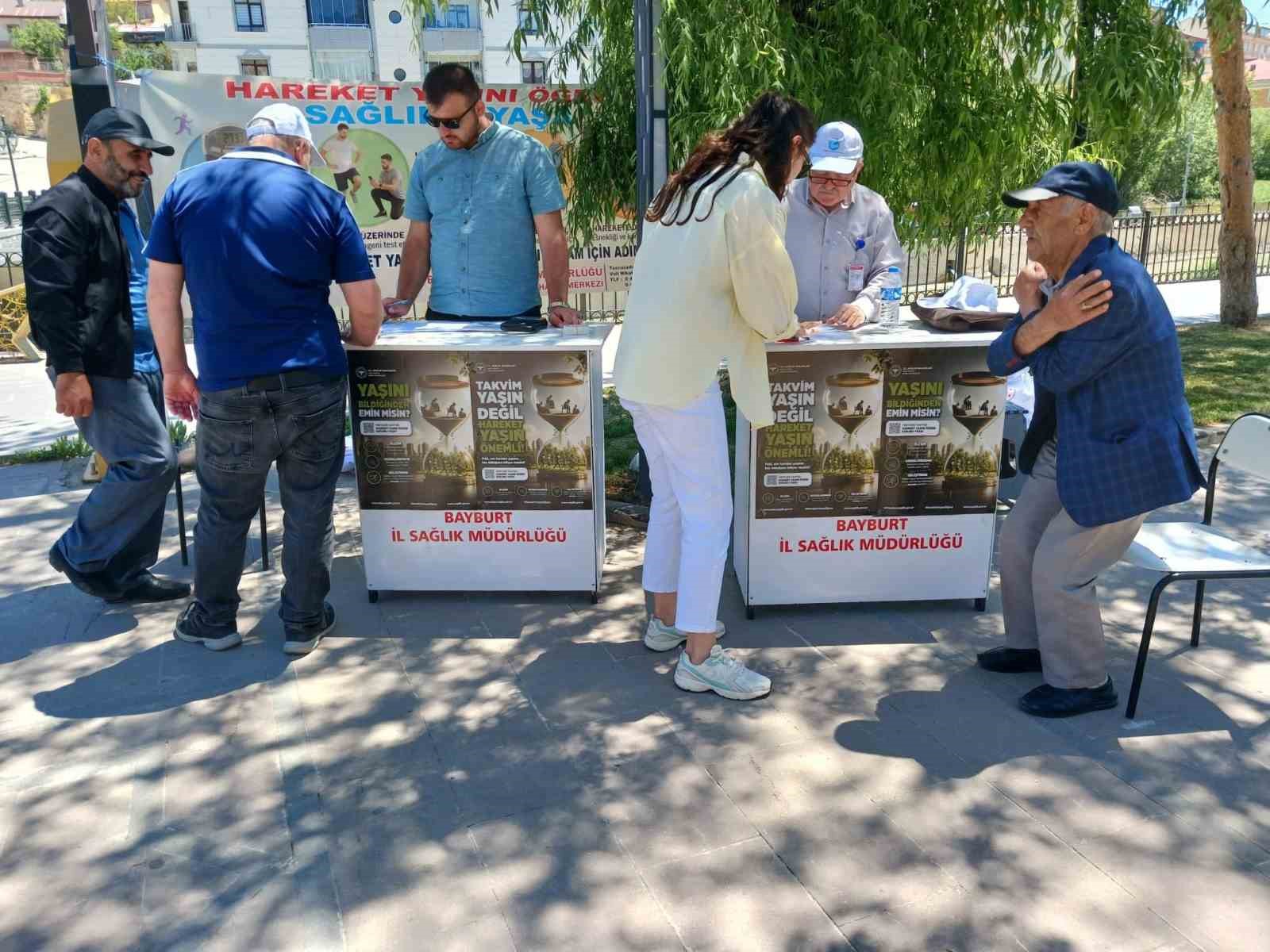 Bayburt&rsquo;ta hareket yaşı taramaları s&uuml;r&uuml;yor