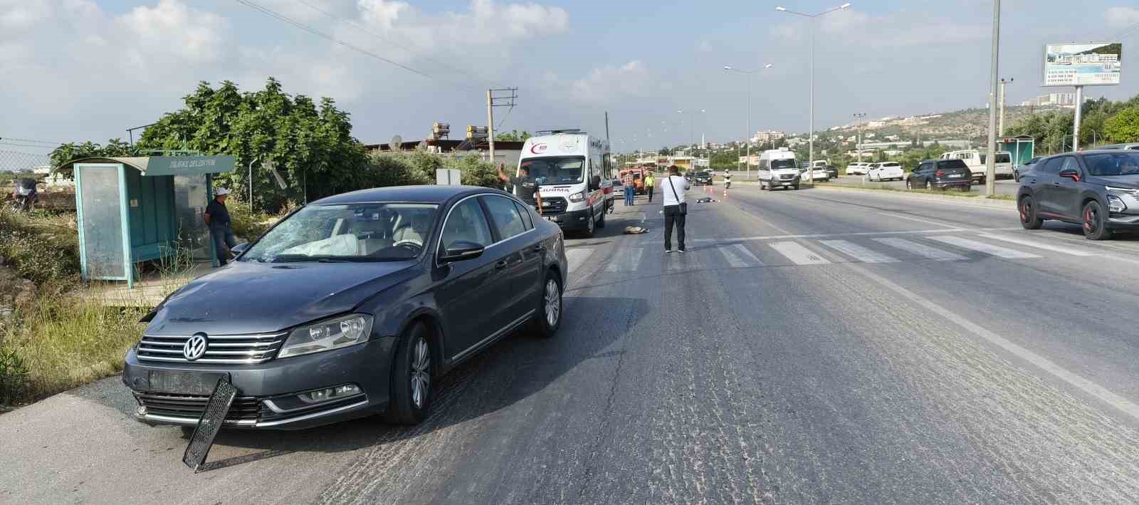 Mersin’de trafik kazası: 1 ölü, 1 yaralı