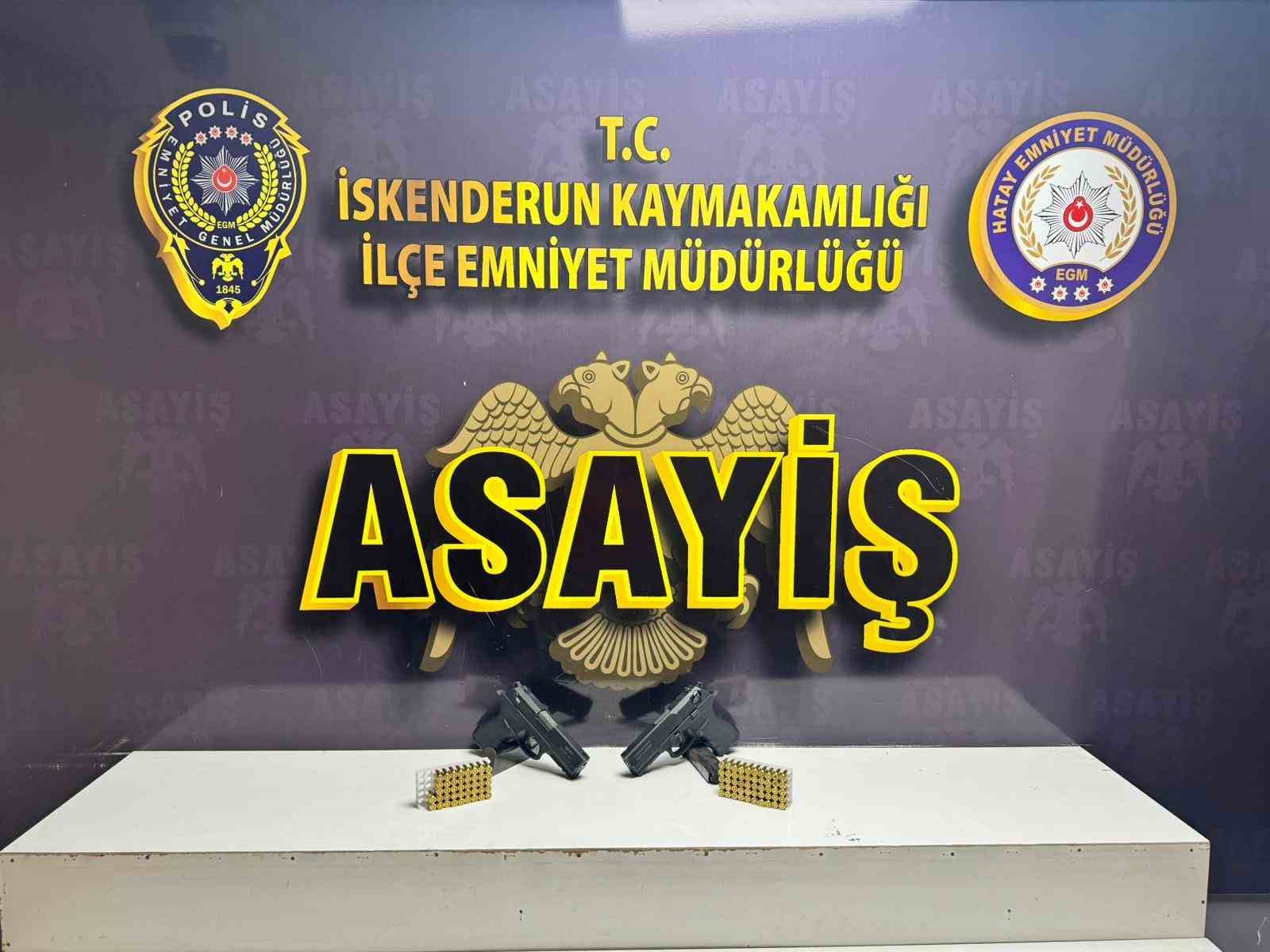 İskenderun&rsquo;da evinde silah yakalanan şahıs tutuklandı