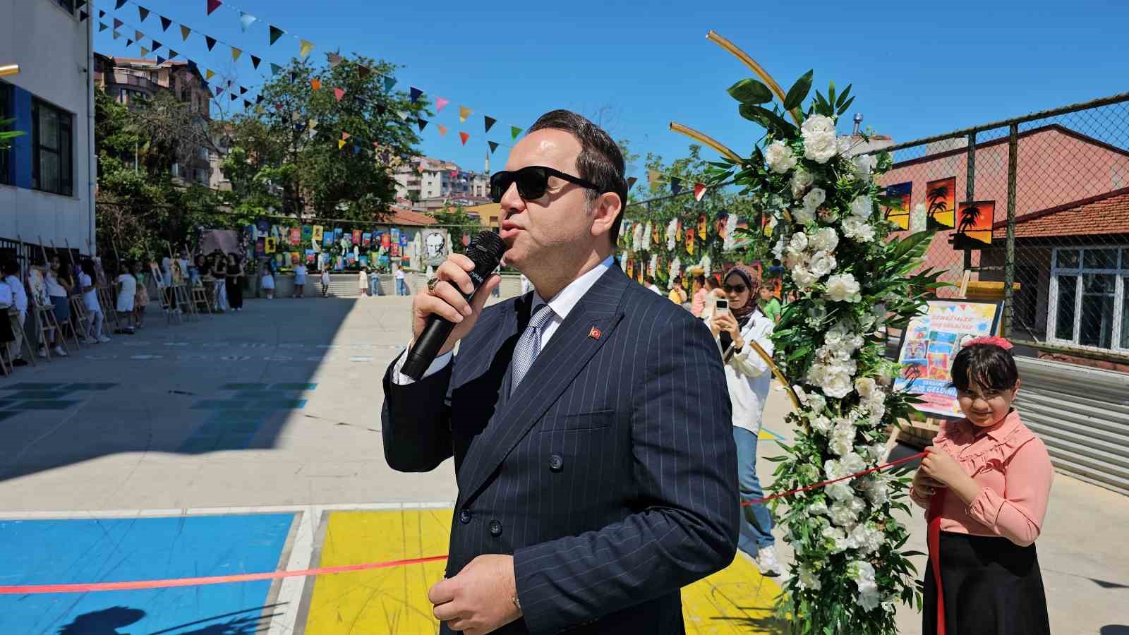 Keskin, "Sanatla ve sporla uğraşan &ouml;ğrencilerimiz k&ouml;t&uuml; alışkanlıklardan uzak dururlar"