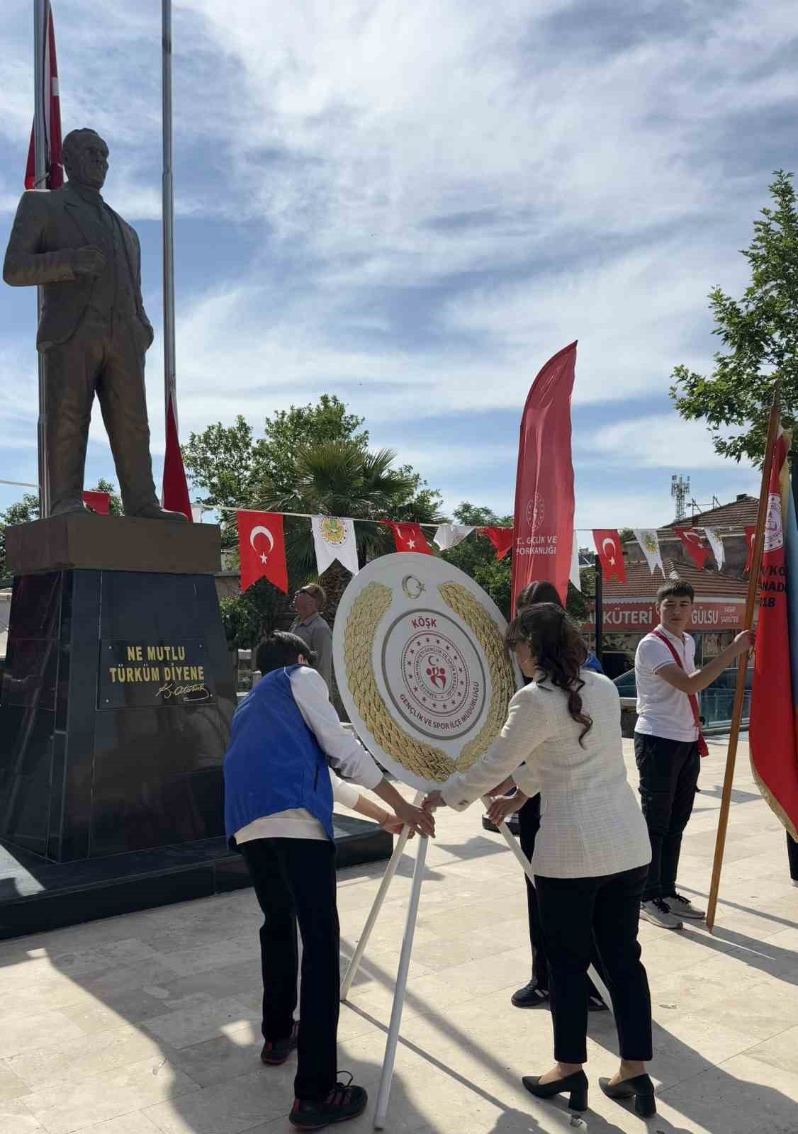 K&ouml;şk&rsquo;te 19 Mayıs coşkuyla kutlandı