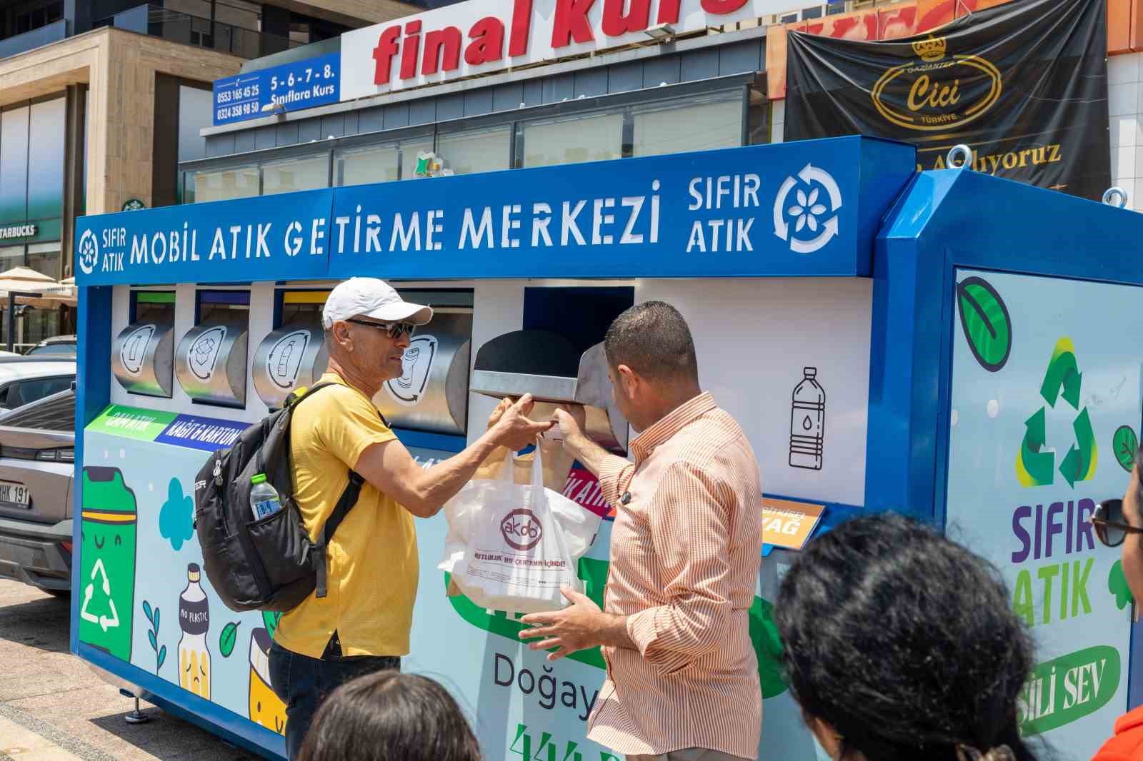 Mezitli&rsquo;de mobil atık getirme merkezleri hizmete girdi