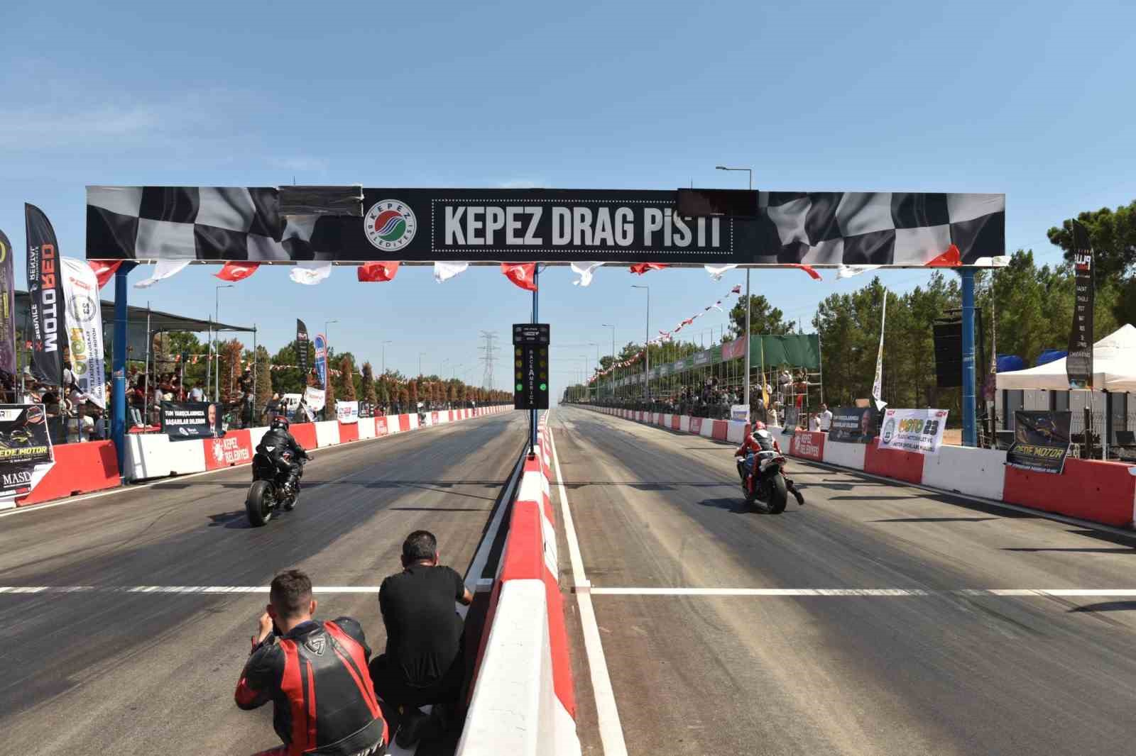 Kepez&rsquo;de Motodrag heyecanı