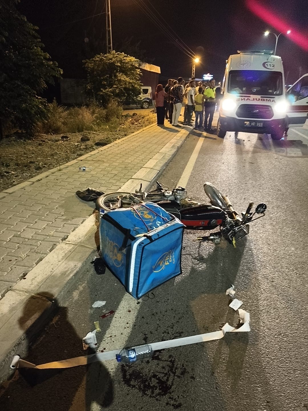 Osmaniye&rsquo;de 2 motosikletin karıştığı kazada s&uuml;r&uuml;c&uuml;ler yaralandı