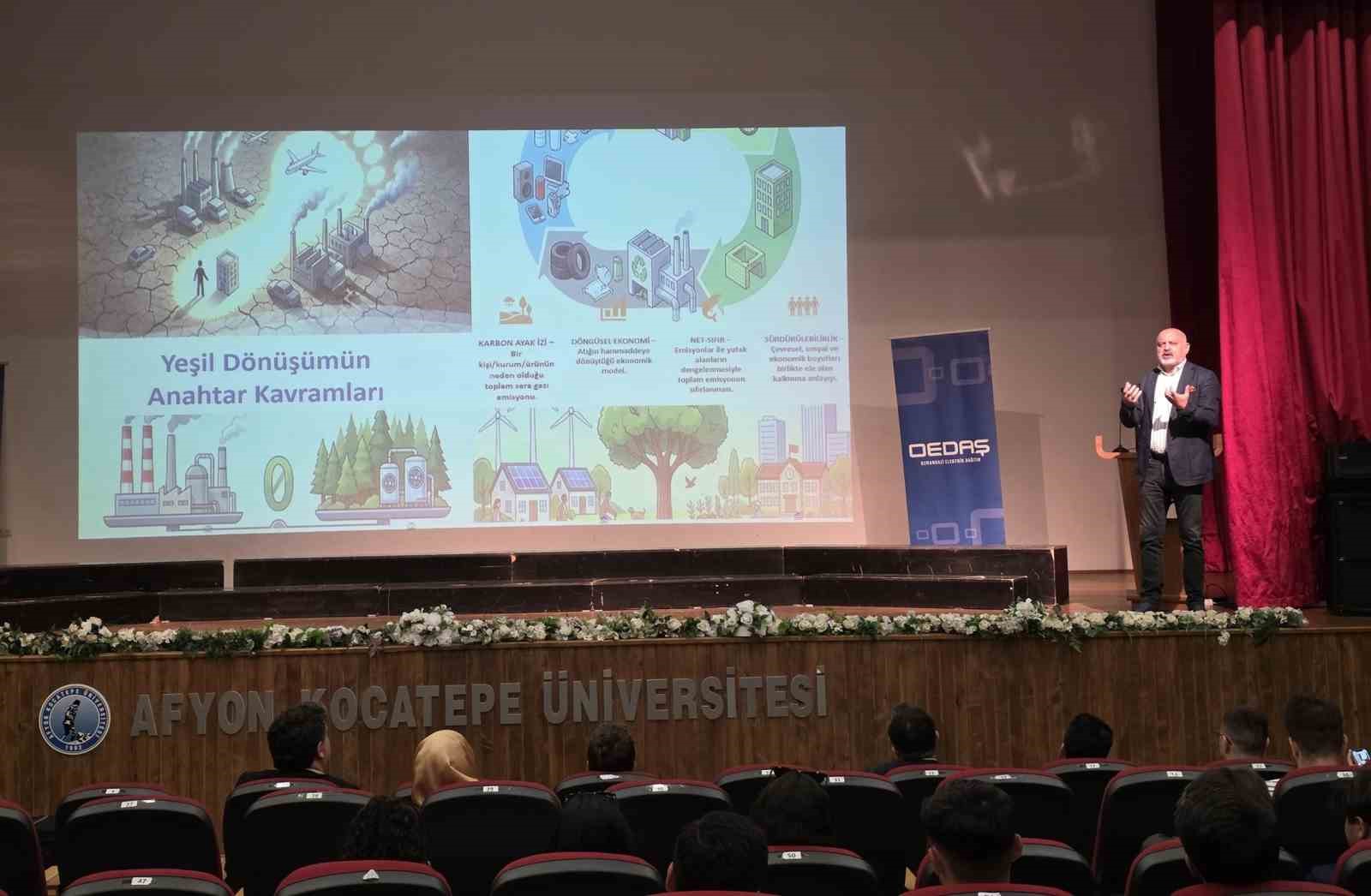 OEDAŞ ve ESO&rsquo;dan Afyon Kocatepe &Uuml;niversitesi&rsquo;nde &lsquo;Yeşil Yakalı&rsquo; eğitimi