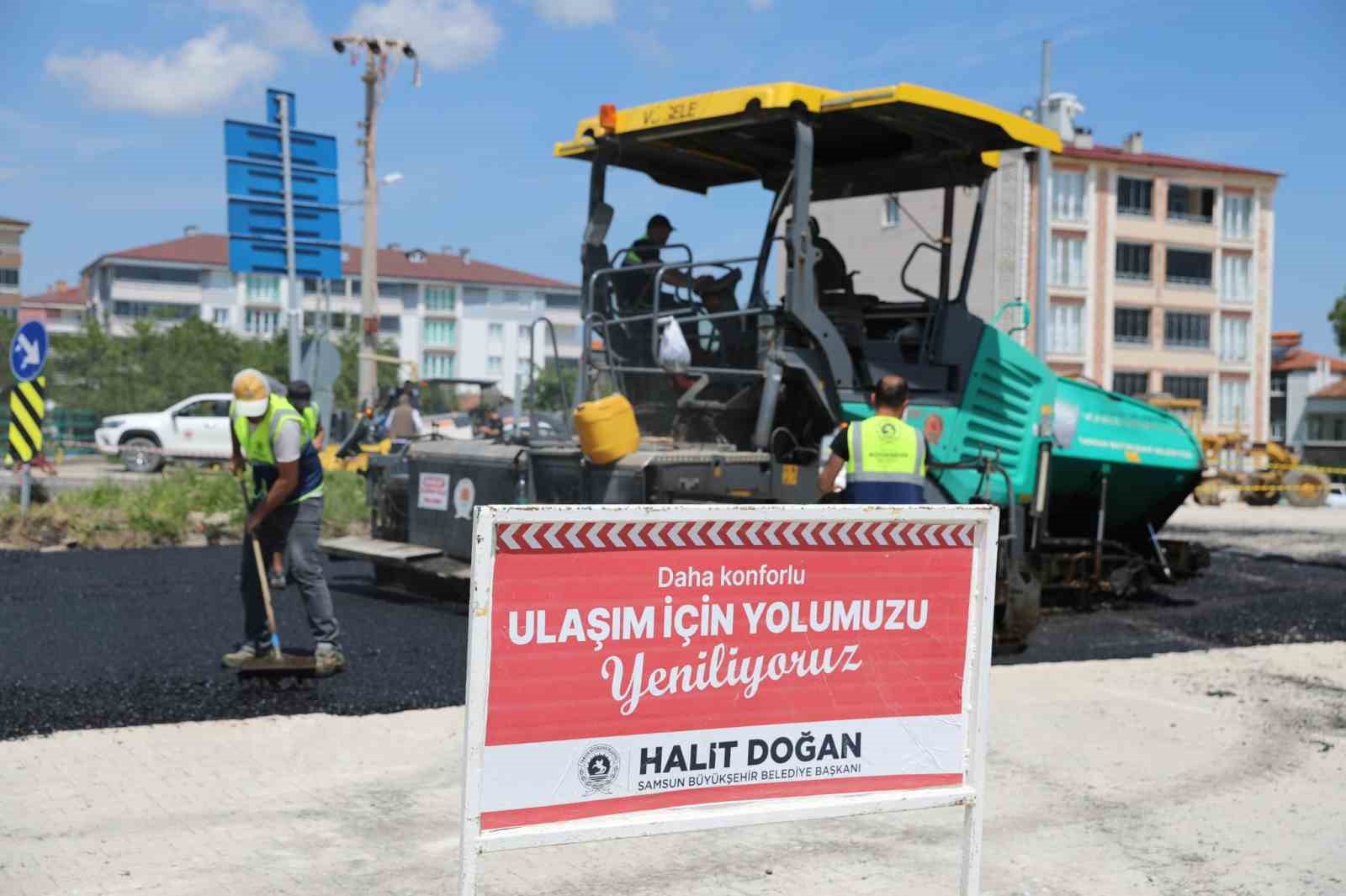 Samsun&rsquo;un 5 il&ccedil;esinde ulaşım yatırımları s&uuml;r&uuml;yor