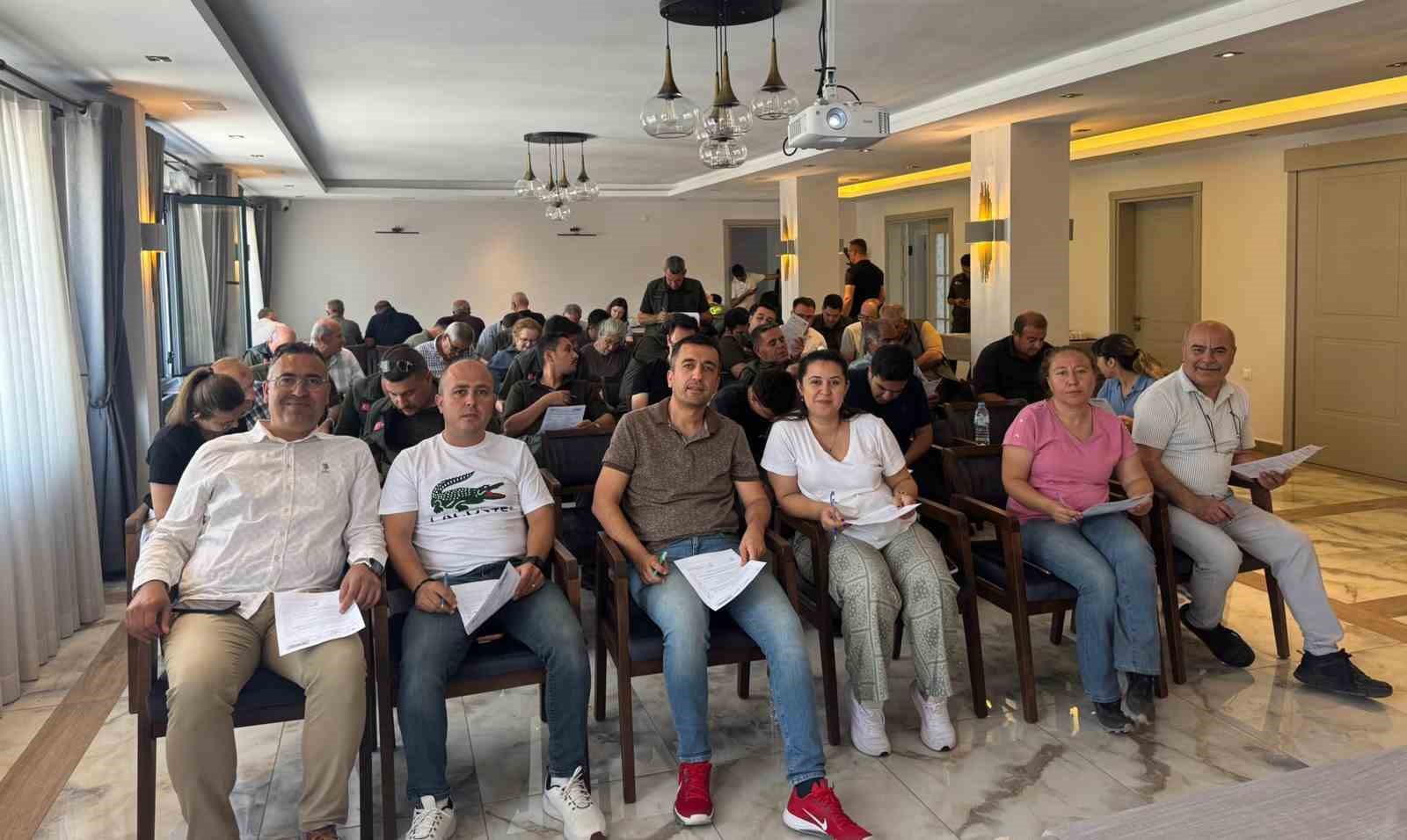 Yatağan Orman İşletme personeline iş sağlığı ve g&uuml;venliği eğitimi