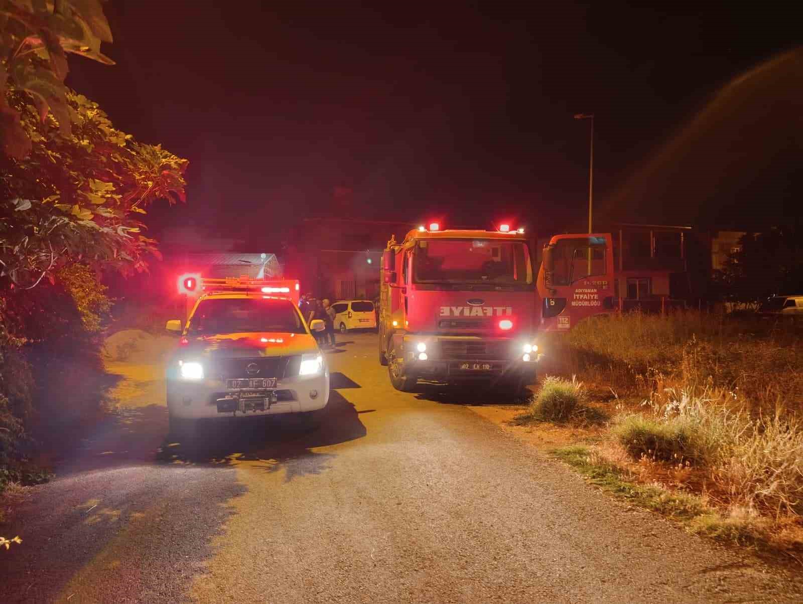 Adıyaman&rsquo;da boş alanda klor gazı paniği
