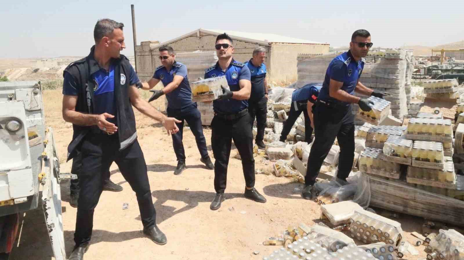 Şanlıurfa’da son kullanım tarihi geçmiş binlerce ürün imha edildi