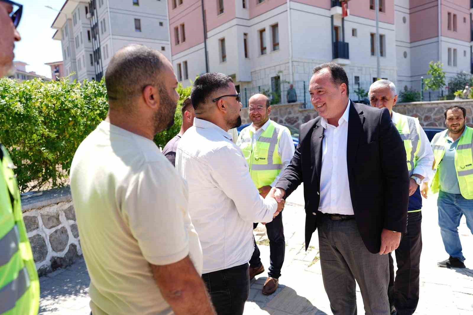 Başkan Dutlulu Akgedik TOKİ 2. Etap&rsquo;ta altyapı &ccedil;alışmalarını inceledi
