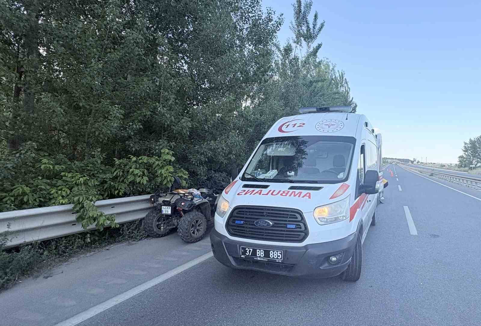 Kastamonu’da ATV kazası: 1 yaralı
