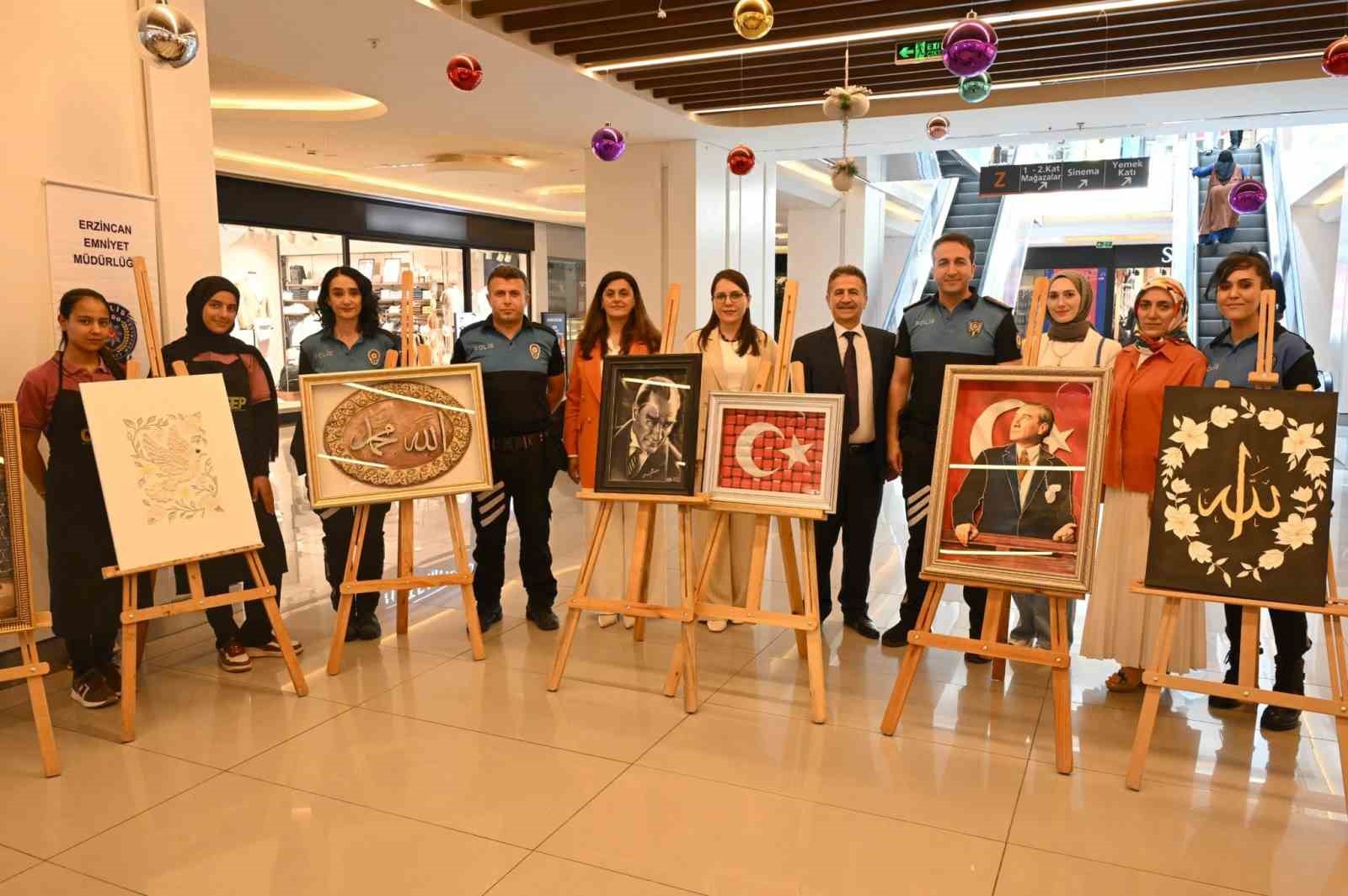 &Ccedil;OGEP kapsamında hazırlanan r&ouml;lyef eserler sergilendi