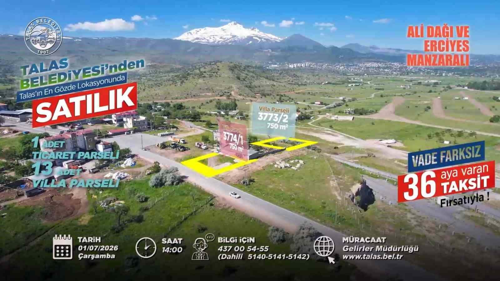 Talas&rsquo;ta konut, ticaret ve villa arsası fırsatına sayılı g&uuml;nler