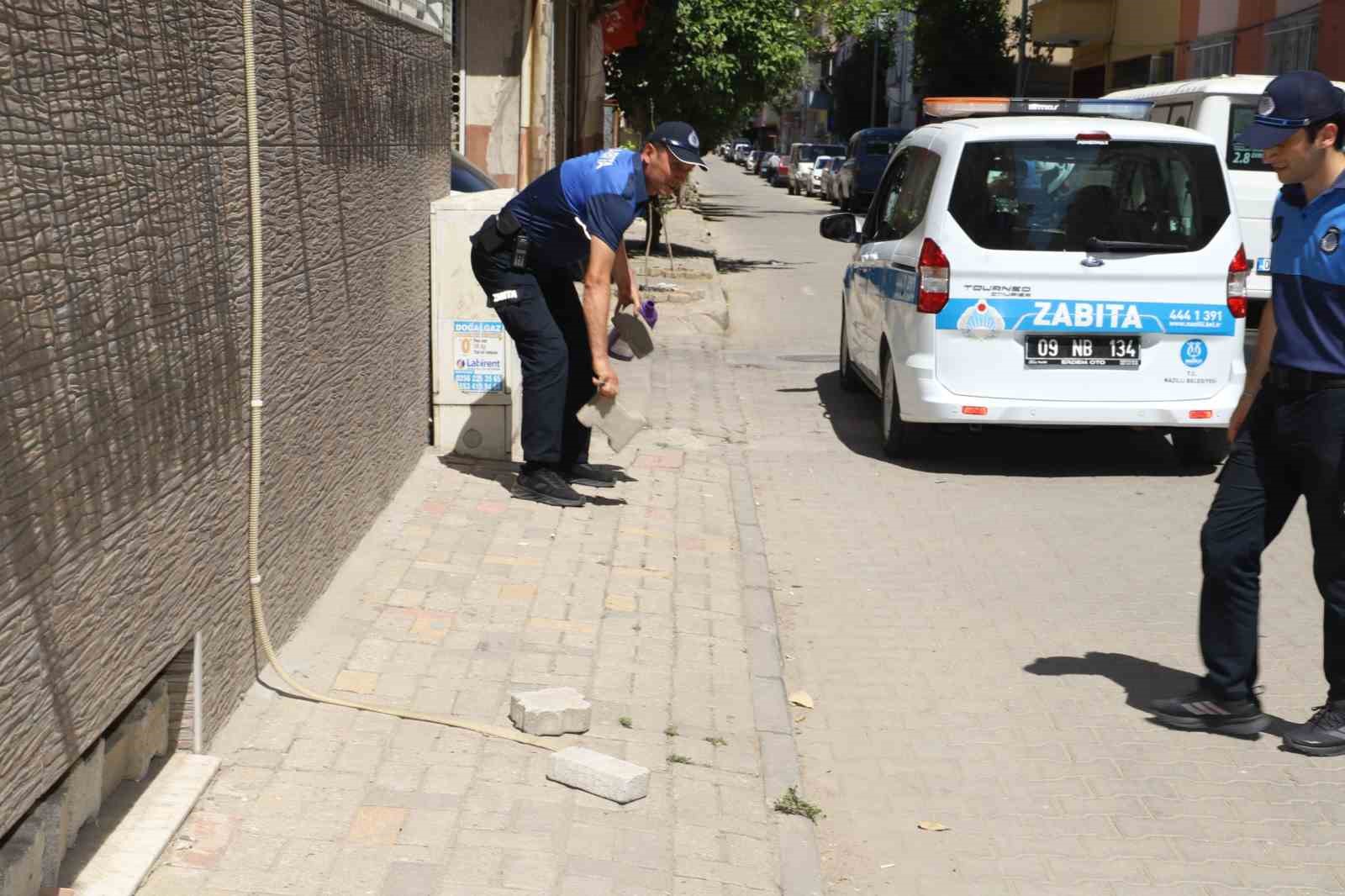 Nazilli Belediyesi&rsquo;nden kaldırım işgallerine denetim