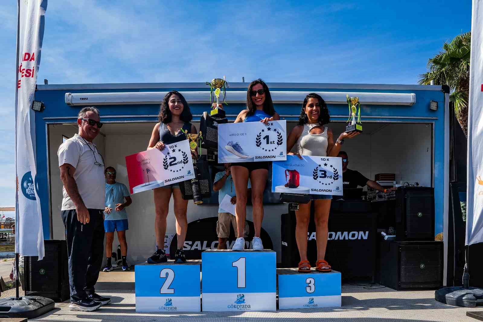 G&ouml;k&ccedil;eada Ultra Trail&rsquo;de madalyalar sahiplerini buldu