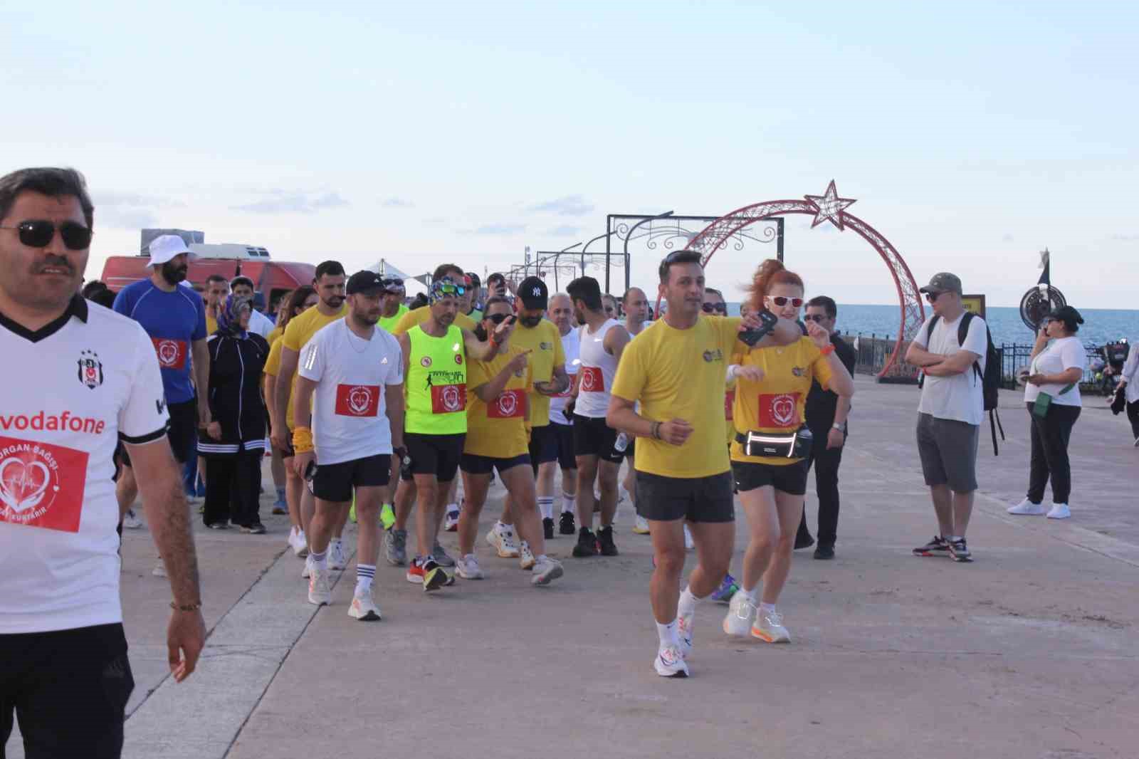 Organ bağışına dikkat &ccedil;ekmek i&ccedil;in farkındalık koşusu