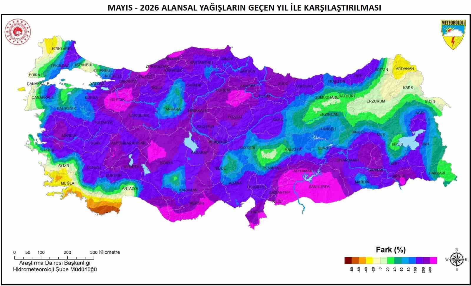 Samsun&rsquo;da mayıs yağışları 3 kat arttı, tarihi rekorlar kırıldı