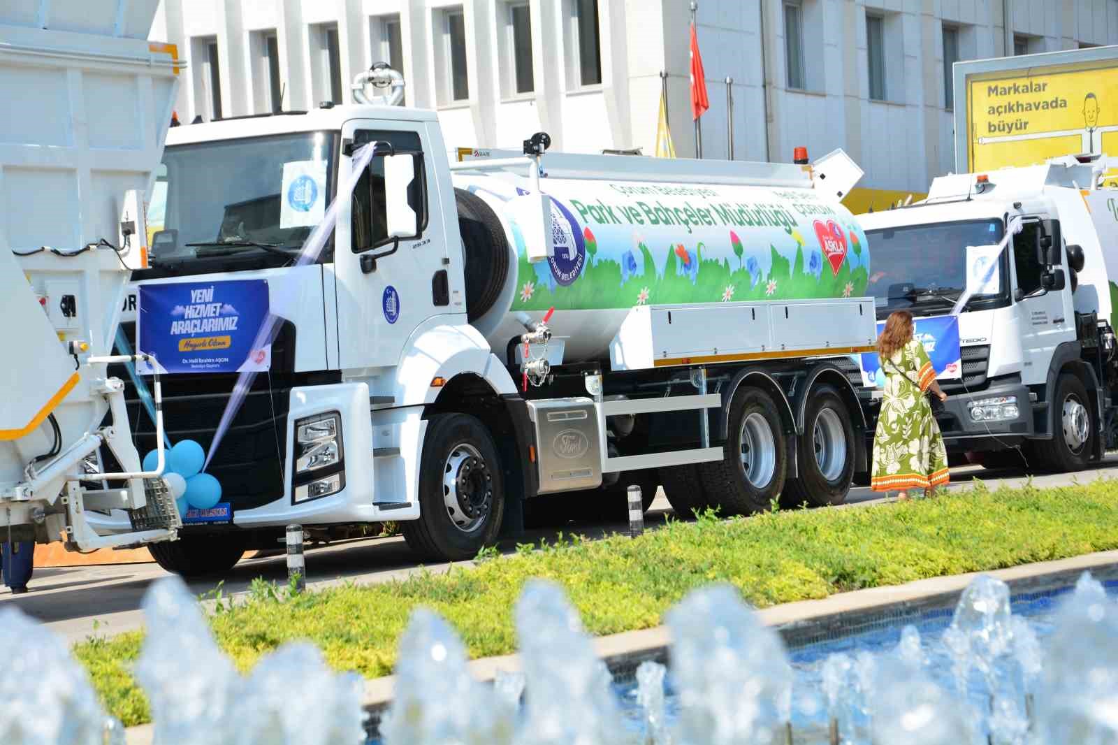 &Ccedil;orum Belediyesi 83 milyon liralık yeni ara&ccedil; filosunu hizmete aldı