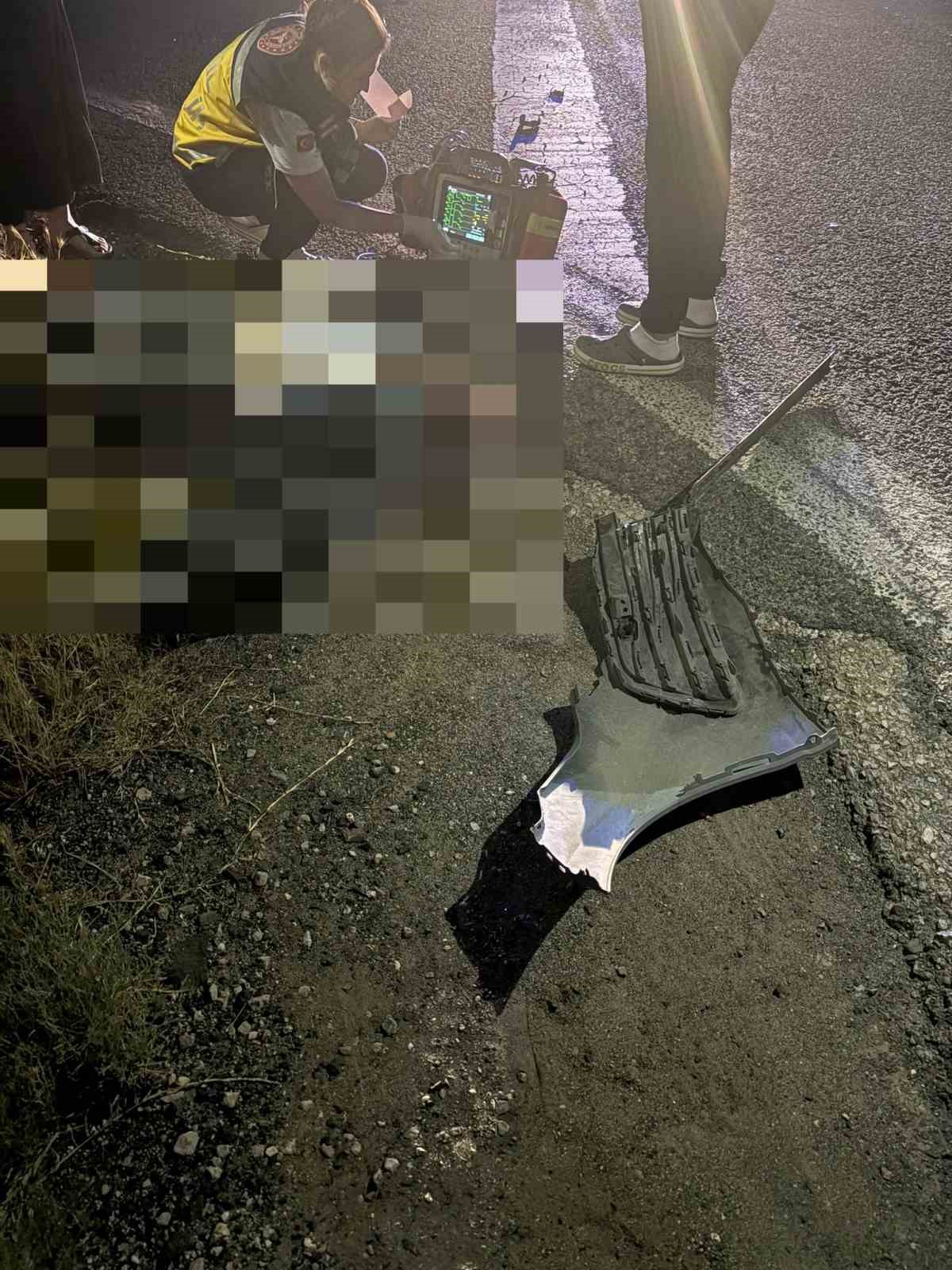 Tekirdağ&rsquo;da otomobil ile motosiklet &ccedil;arpıştı: 1 &ouml;l&uuml;, 2 yaralı