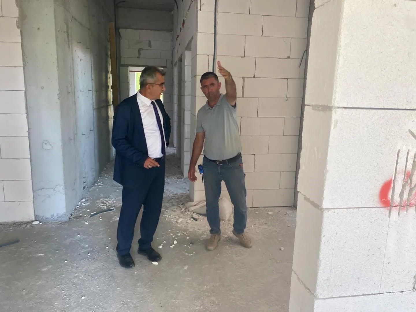S&ouml;ke Atat&uuml;rk Ortaokulu inşaatında &ccedil;alışmalar s&uuml;r&uuml;yor