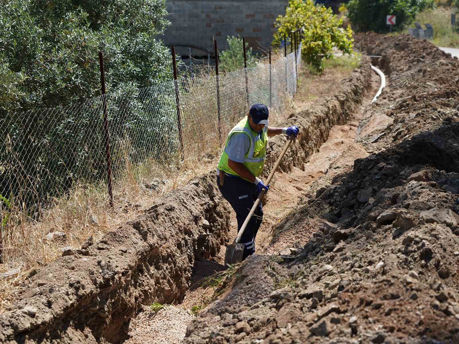 K&ouml;yceğiz Kemerağzı Mevkii&rsquo;ndeki i&ccedil;me suyu hattı yenileniyor
