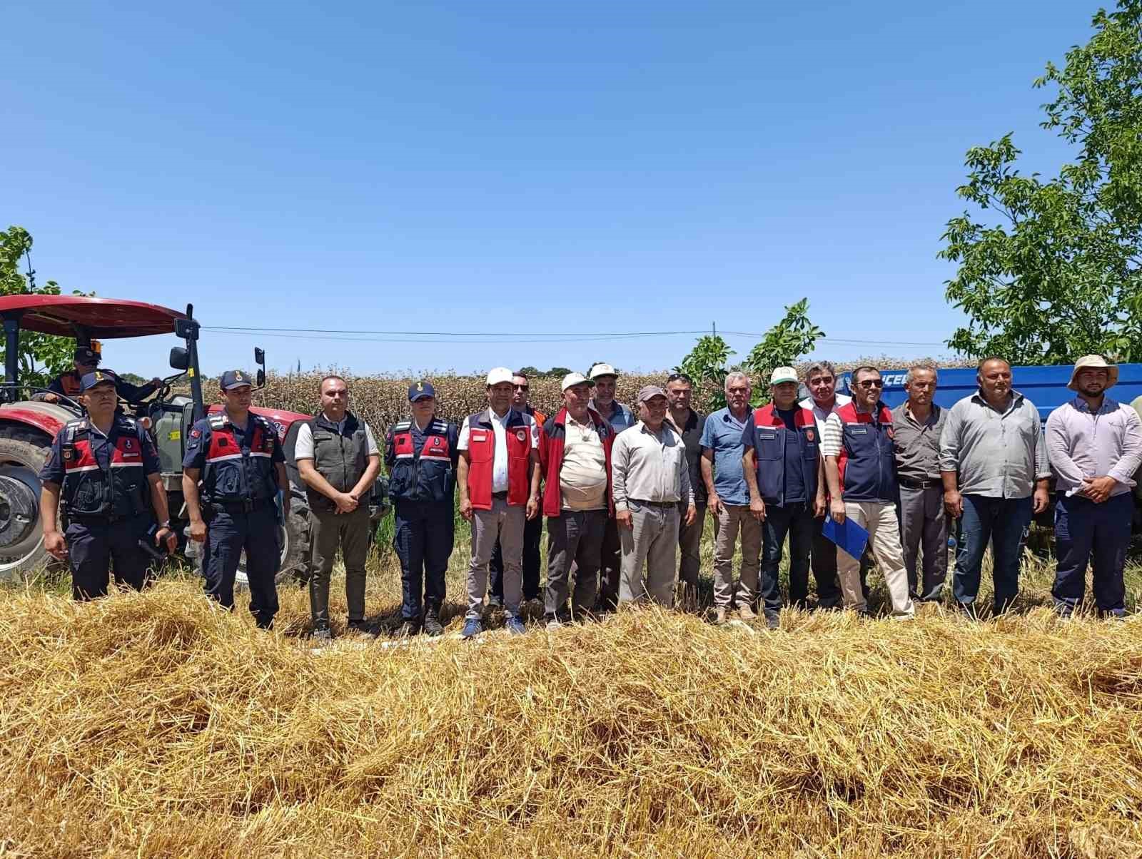 Çanakkale’de orman yangınlarına karşı biçerdöver denetimi yapıldı